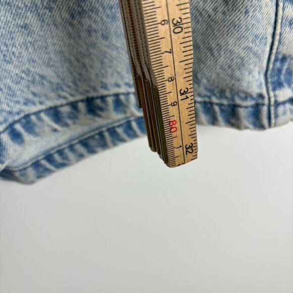 NWOT Topshop Acid Wash Denim Shirt Dress Y2K Utility Snap Button 6 - Picture 12 of 12